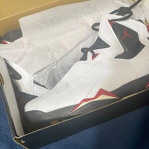 Jordan True Flight Red and Black Sneakers Jordans